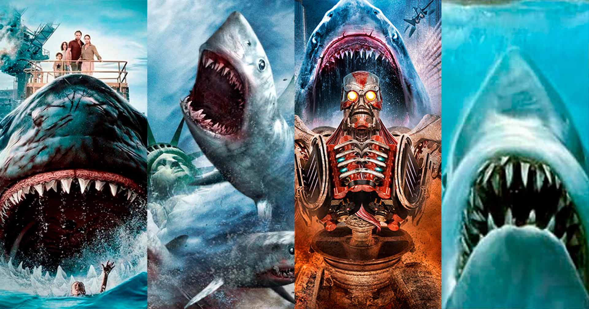 Eles são os reis dos mares! Conheça 5 filmes protagonizados por tubarões insanos