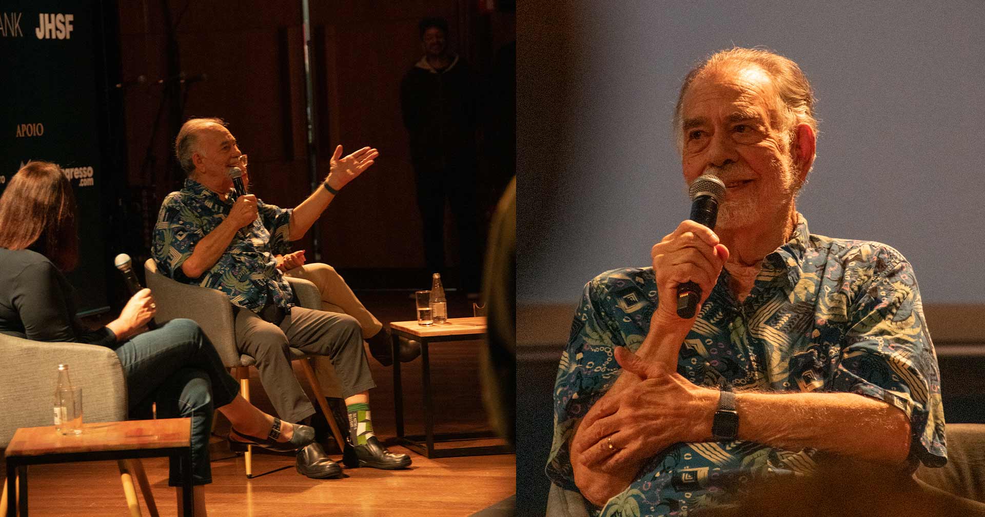 Em masterclass no Brasil, Coppola elogia o cinema nacional e promove 'Megalópolis', seu novo filme