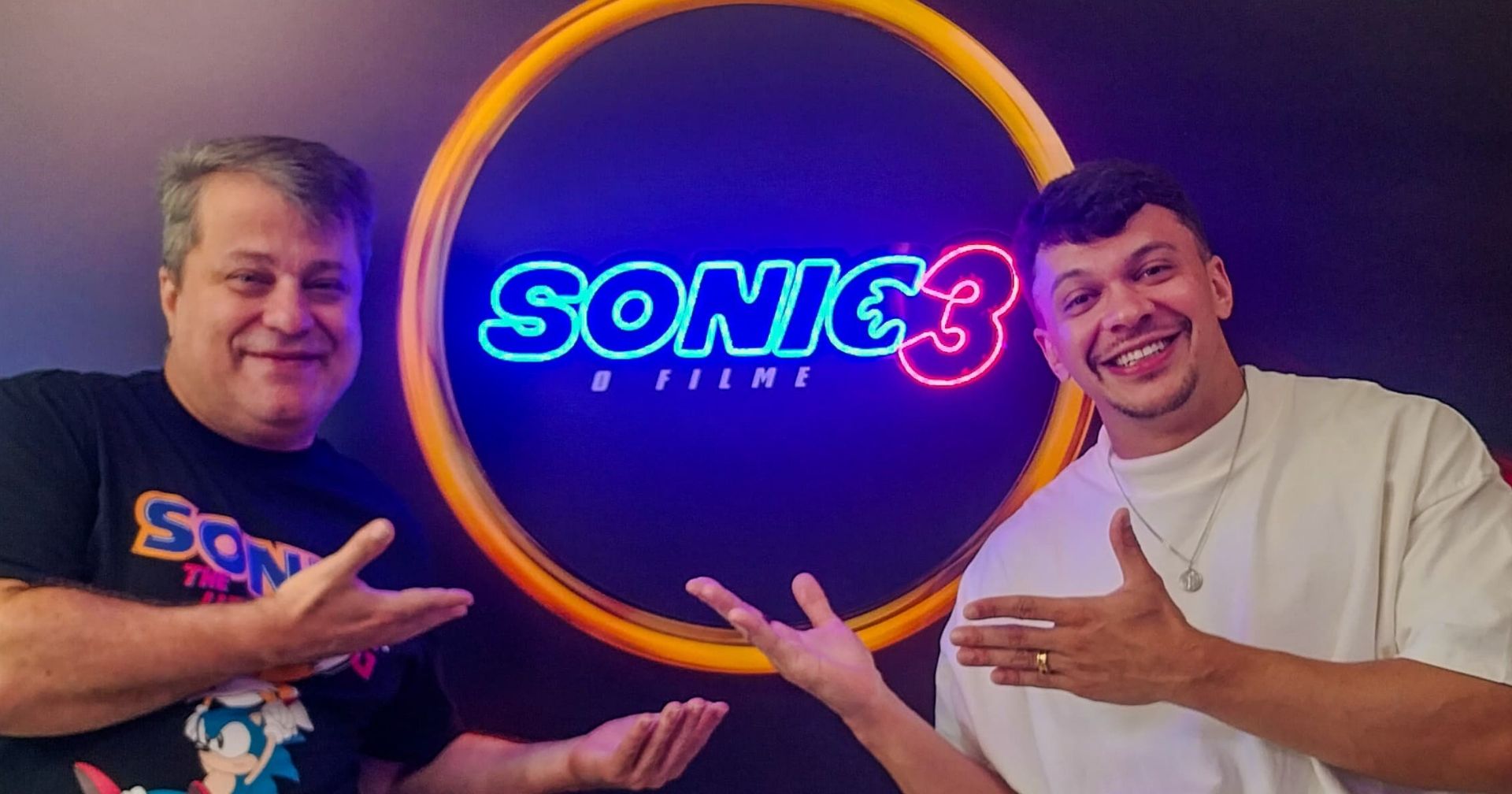 ‘O fim de ano vai ser mais feliz’: Manolo Rey e Júlio Cocielo projetam sucesso de ‘Sonic 3’