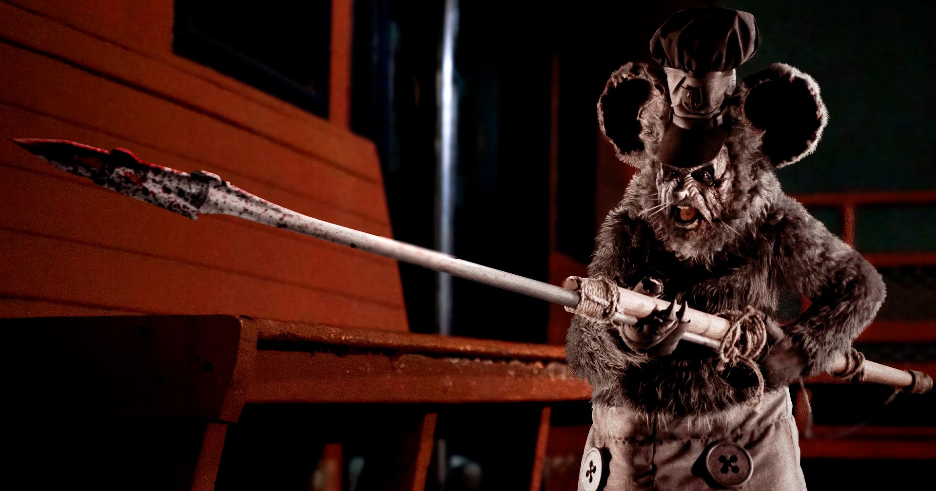 Na pele do rato assassino, David Howard Thornton espalha o terror em nova cena de ‘Screamboat’; veja