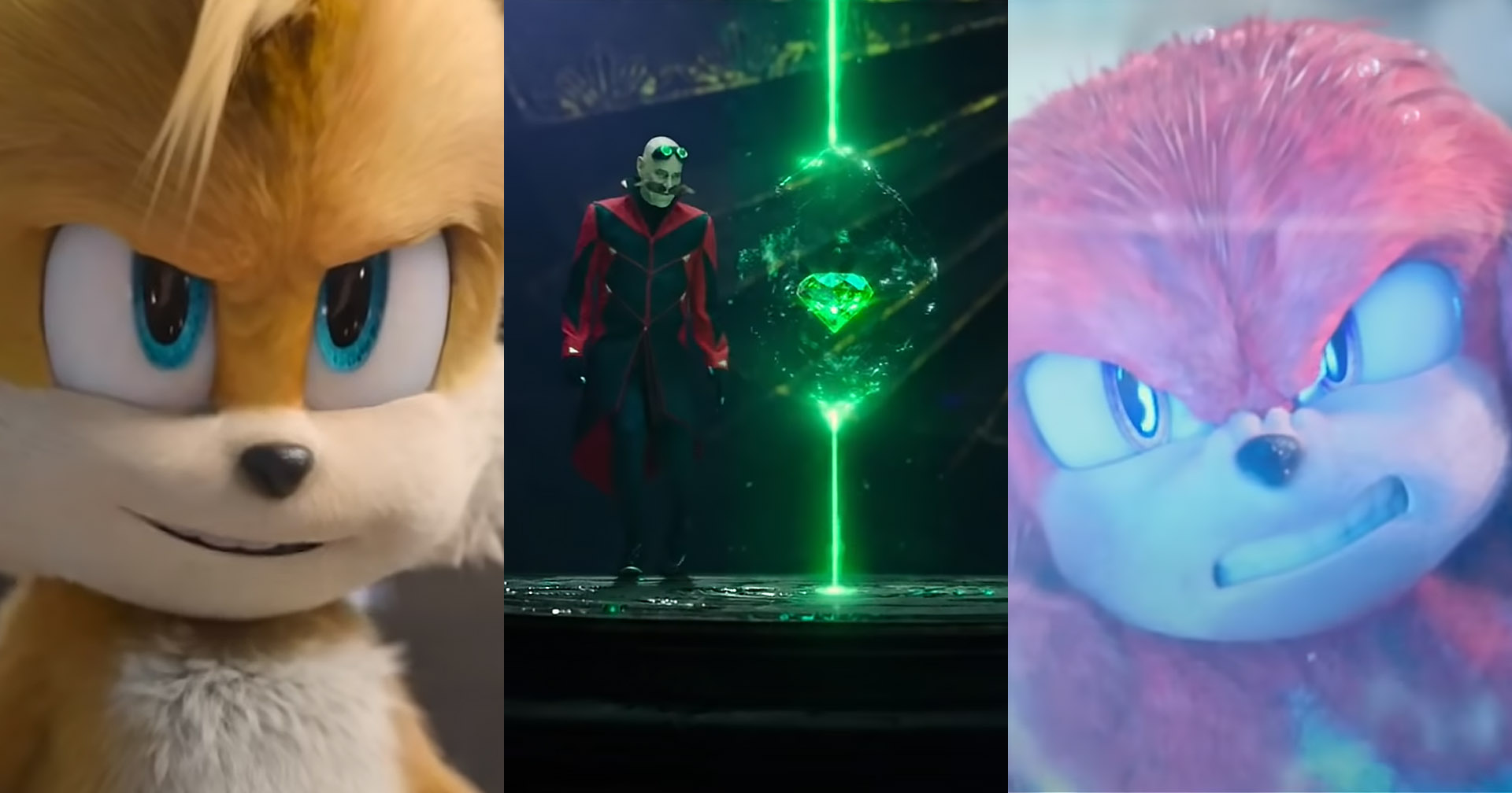 Sonic 2 | Trailer da sequência mostra Knuckles, Tails e as esmeraldas clássicas; assista!