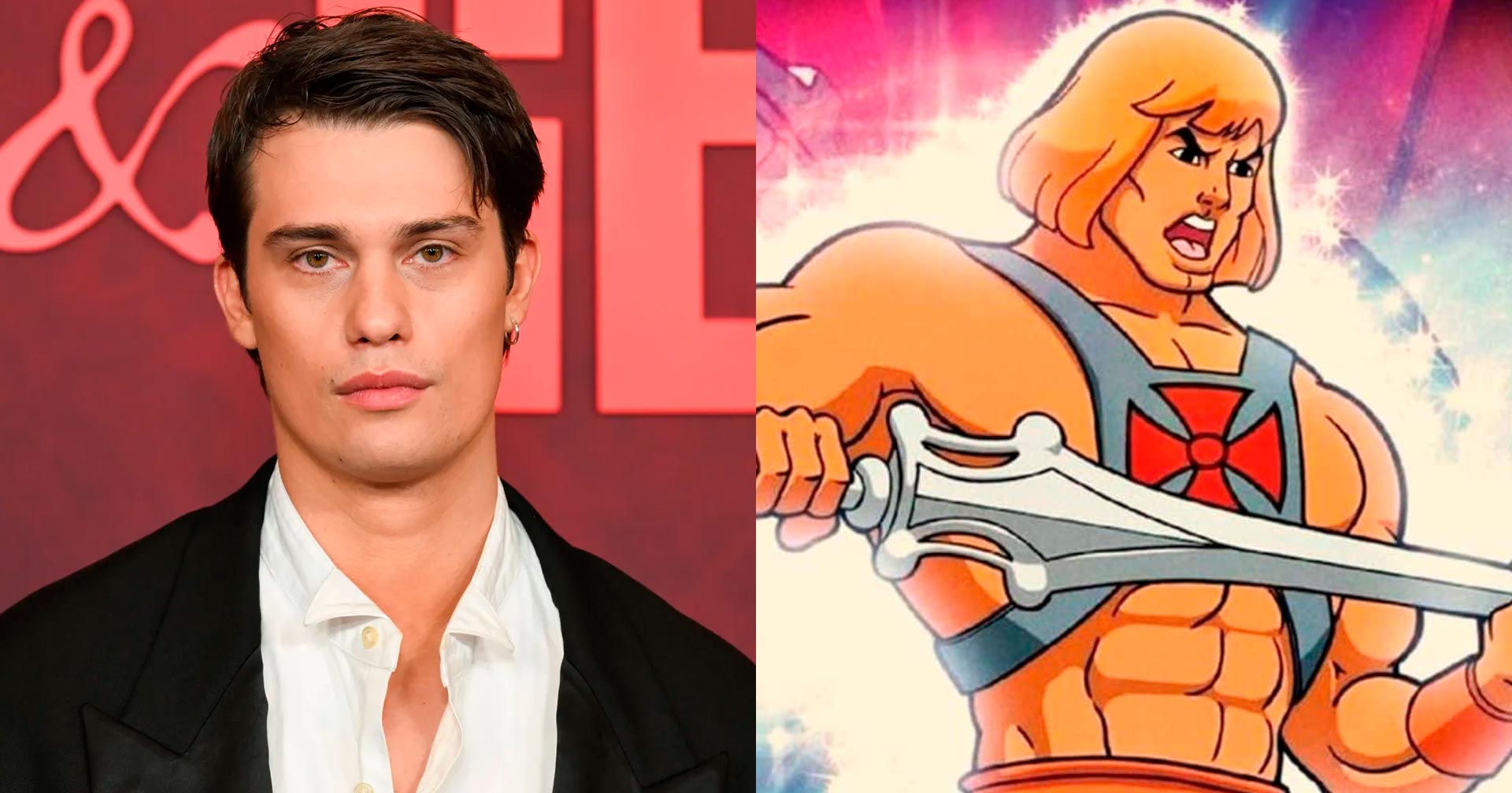 Em nova foto como He-Man, Nicholas Galitzine celebra o fim das filmagens de ‘Mestres do Universo’