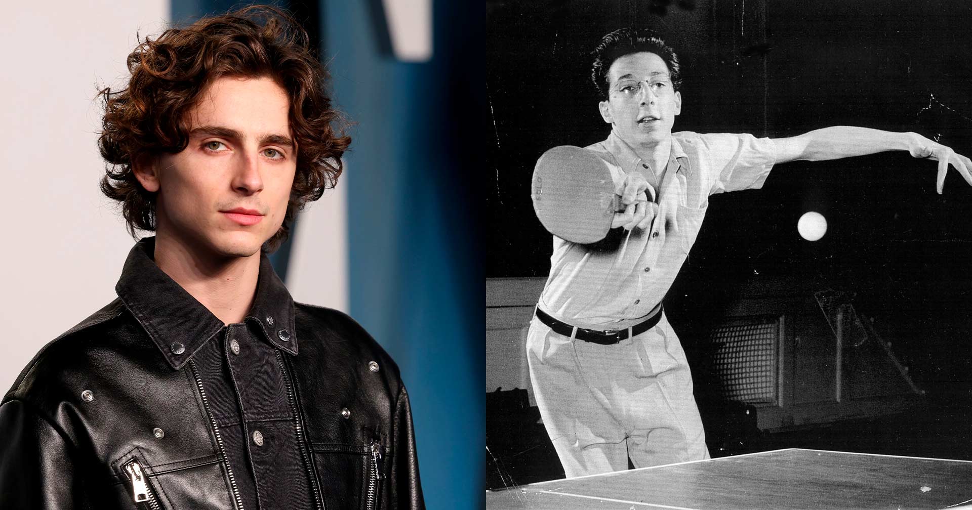 Timothée Chalamet surge como Marty Reisman em pôster inédito da cinebiografia do mesa-tenista; veja