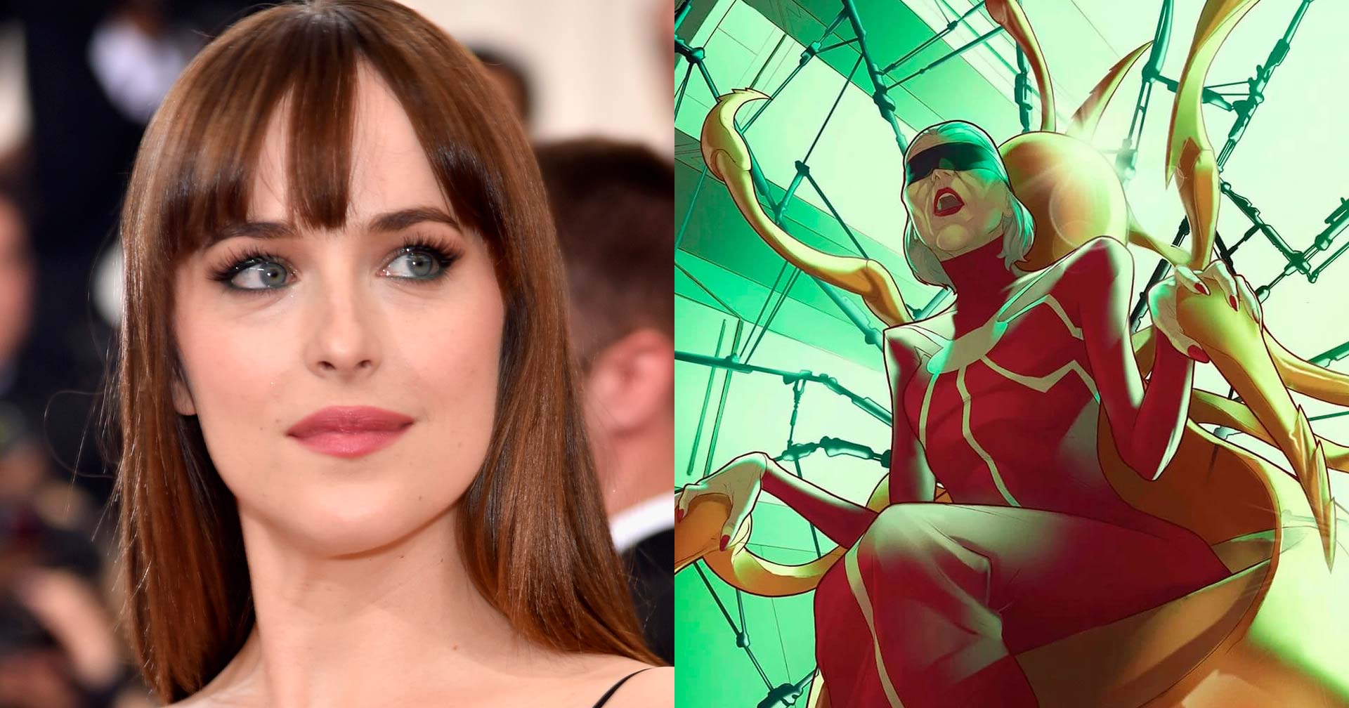 Dakota Johnson negocia papel de Madame Teia em novo spin-off do Homem-Aranha
