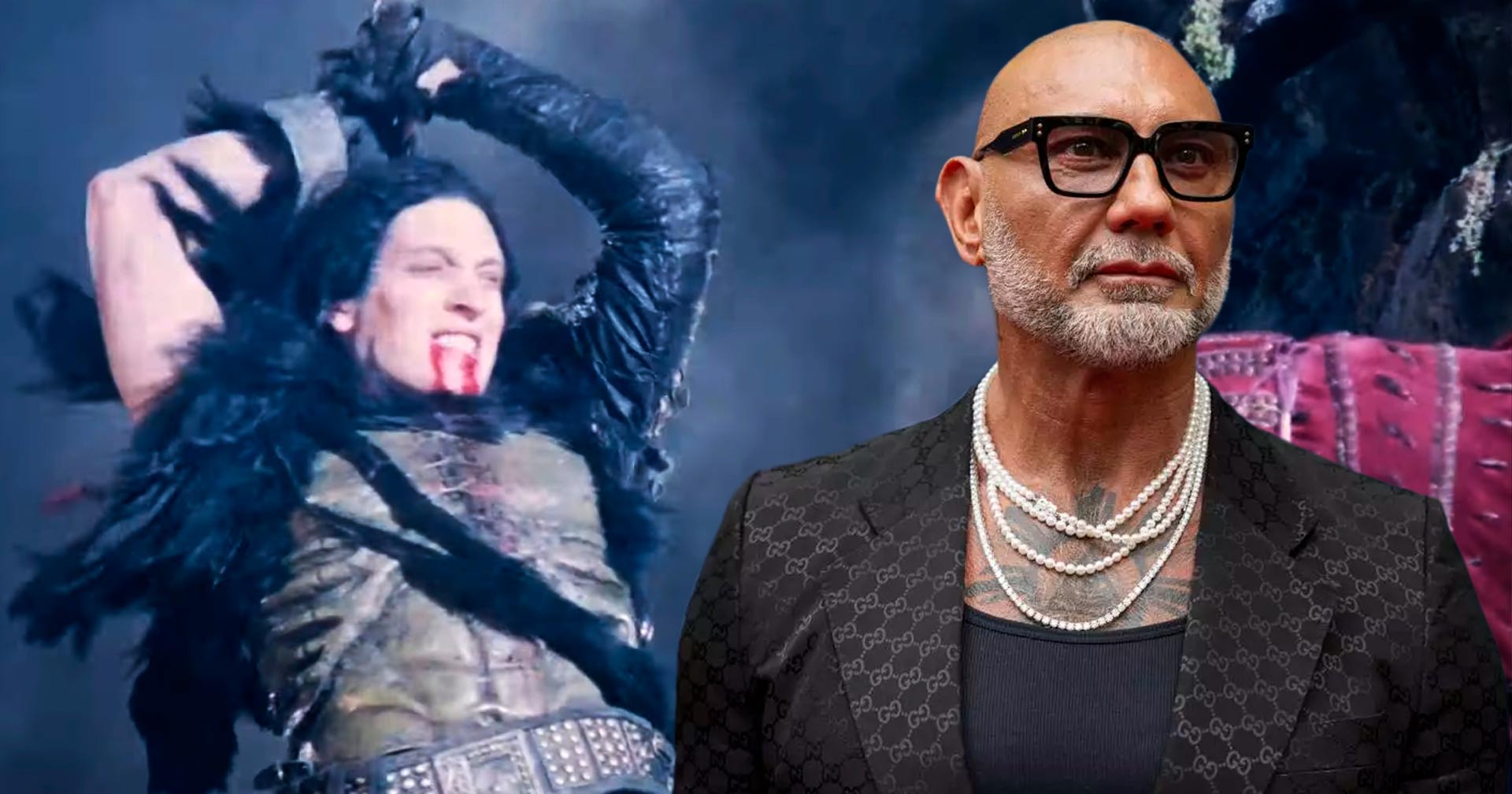 Dave Bautista surge caracterizado como o vilão Kurgan nos bastidores do remake de ‘Highlander’; veja