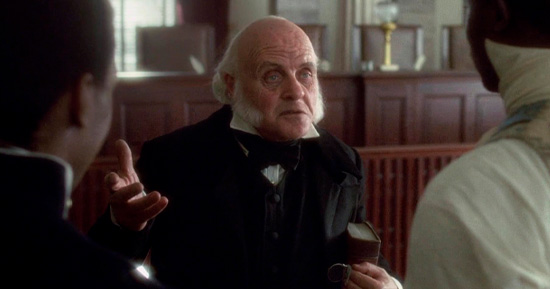 Anthony Hopkins no filme Amistad