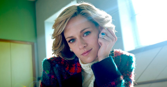 Kristen Stewart como Princesa Diana no filme Spencer