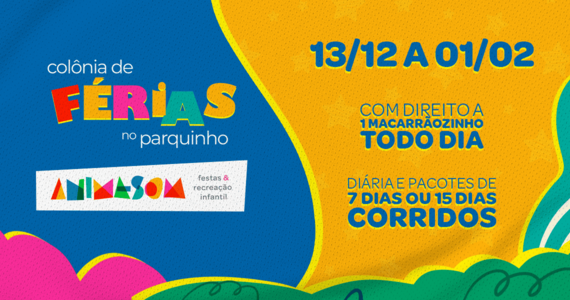 Colônia De Férias Dos Parquinhos Animasom XD RDB