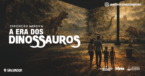 Exposição Imersiva A Era dos Dinossauros em Salvador
