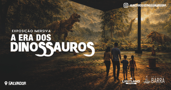 Exposição Imersiva A Era dos Dinossauros em Salvador