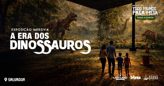 Exposição Imersiva A Era dos Dinossauros em Salvador