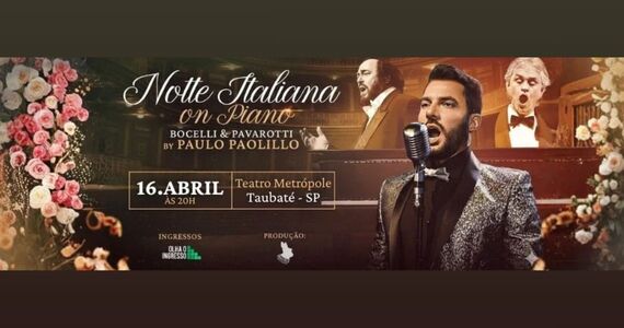 Notte Italiana On Piano By Paulo Paolillo - Tributo A Pavarotti E Bocelli - Taubaté