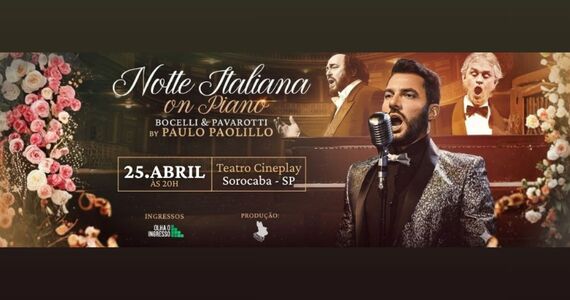 Notte Italiana On Piano By Paulo Paolillo - Tributo A Pavarotti E Bocelli - Sorocaba