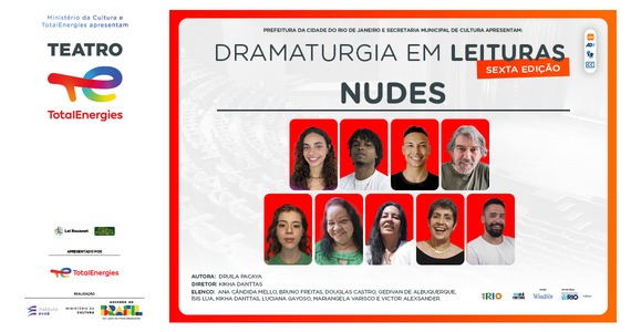 imagem do banner sobre o evento: Dramaturgia Em Leituras: Nudes