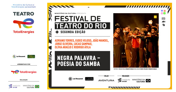 FTR - Negra Palavra - A Poesia Do Samba - Teatro TotalEnergies