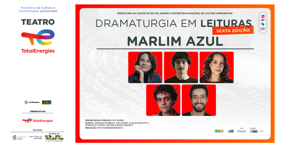 imagem do banner sobre o evento: Dramaturgia Em Leituras- Marlim Azul