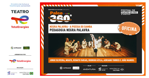 FTR - OFICINA - Pedagogia Da Palavra - Com Complexo Negra Palavra - Teatro TotalEnergies