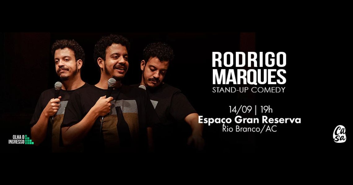 Rodrigo Marques Rally Rodrigo Marques - Stand Up Comedy - Rio Branco - Ingresso.com