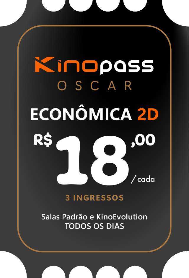 Economica 3D - R$ 18,00 Cada Ingresso. Todos os dias