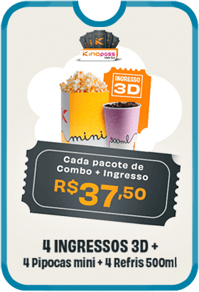 Kinopass POP 3D – Quarteto Fantástico - R$ 37,50 Cada Ingresso