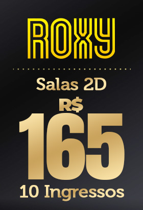 Cine Roxy Star - 10 ingressos por 165 reais