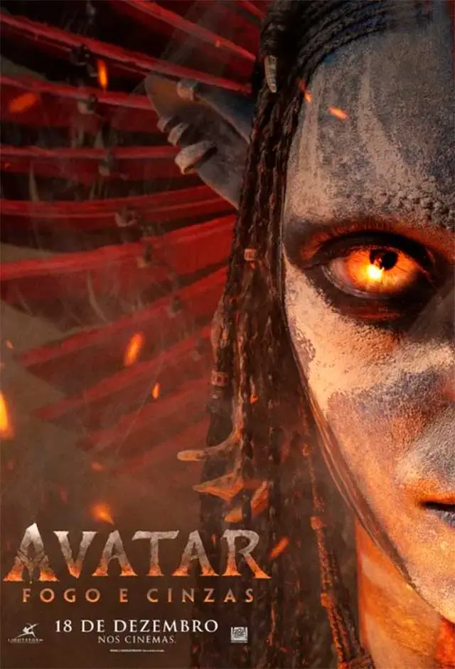 banner do filme Avatar: Fogo E Cinzas