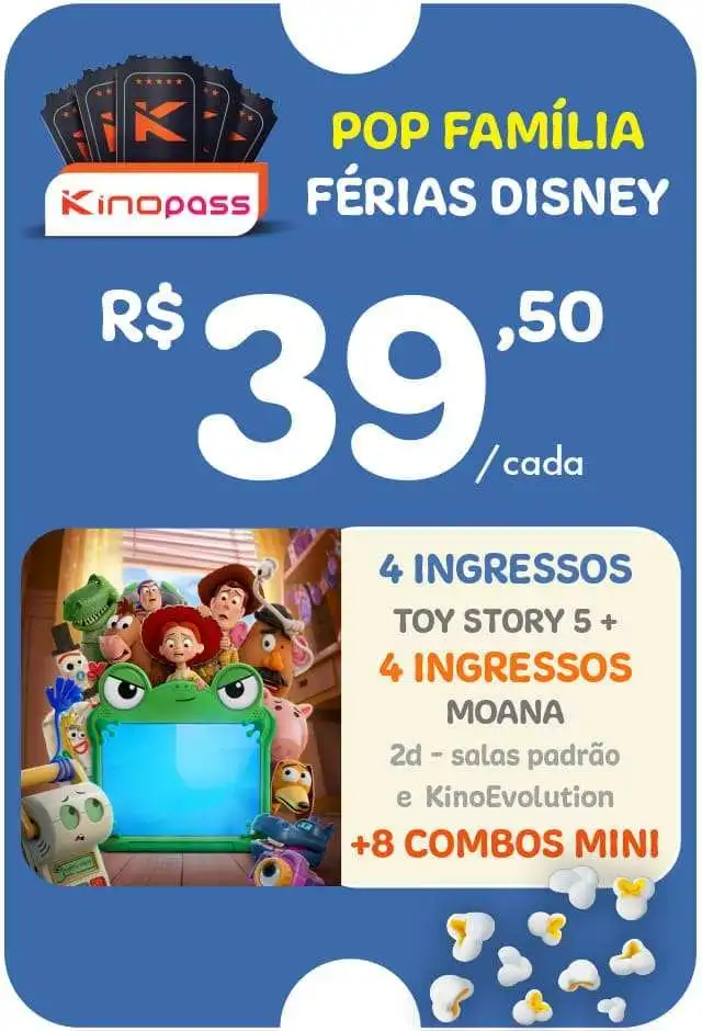 banner do filme Kinopass POP Férias em família Disney