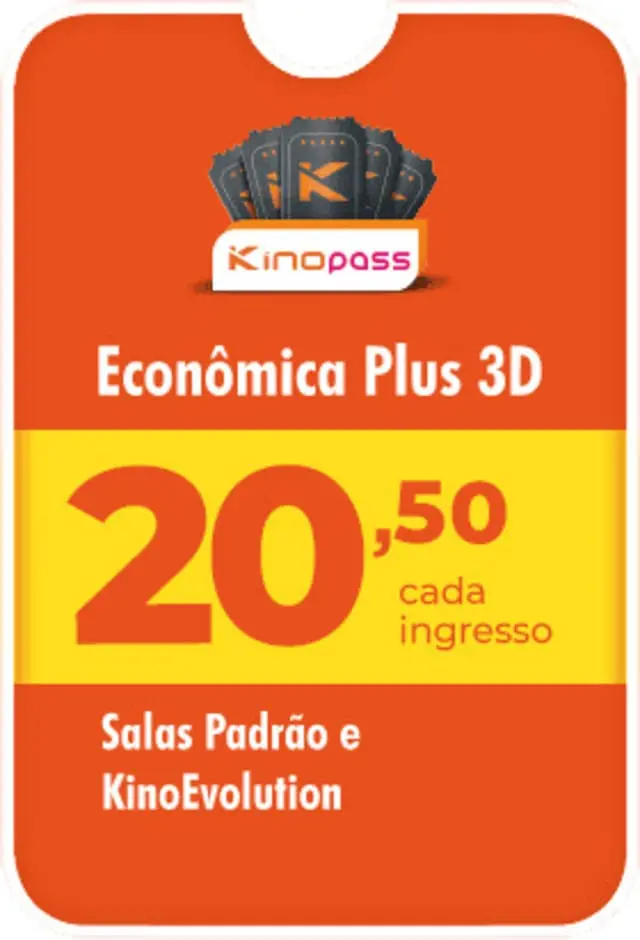 KINOPLEX - Kinopass - Classe Econômica 3D - 02/07/2025