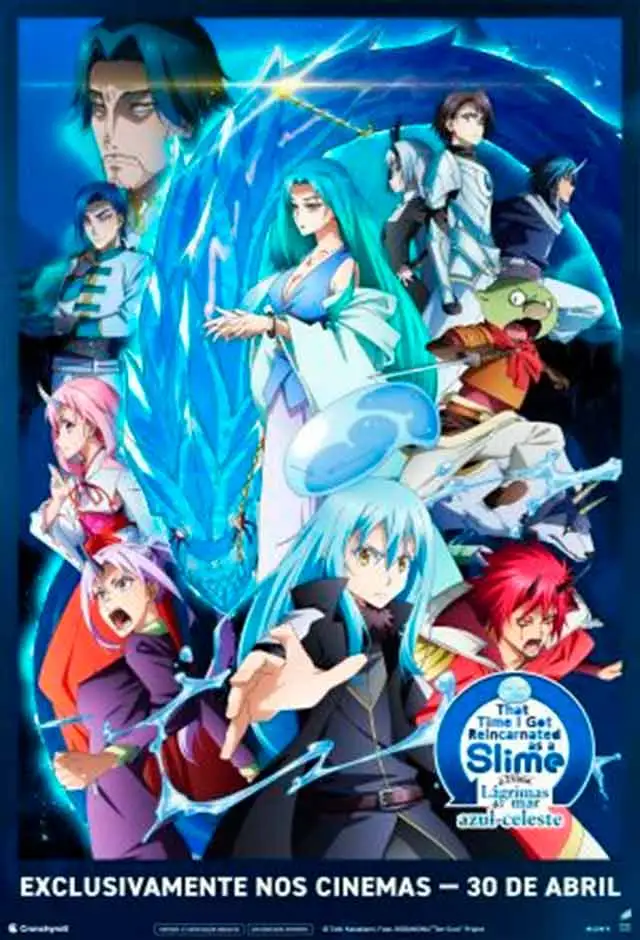 banner do filme That Time I Got Reincarnated As A Slime O Filme: Lágrimas Do Mar Azul-Celeste