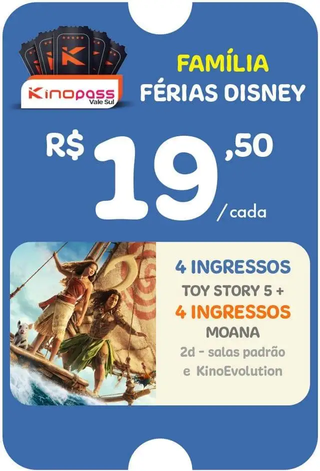 banner do filme Vale Sul - Kinopass Férias em família Disney