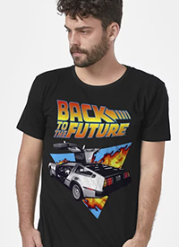 Imagem Camiseta De Volta para o Futuro Delorean Fire
