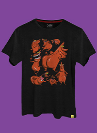Imagem Camiseta A Vaca e o Frango Bum de Fora