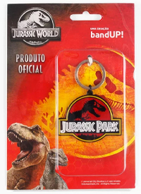 Imagem Chaveiro de Metal Jurassic Park Logo